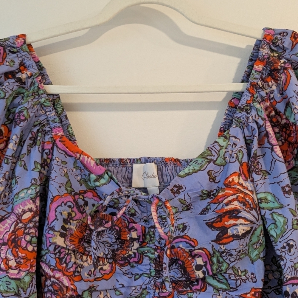 NEW Cleobella Brenna Floral Print Peplum - Picture 5 of 8